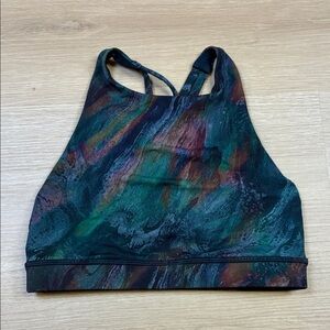 Lululemon Athletic Multicolor Women's Sports Bra Crop Top size 6